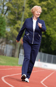 Senior woman walking